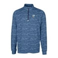 thumbnail image 2 of Men's Cutter & Buck Navy Los Angeles Chargers Throwback Logo Traverse Camo Print Stretch Quarter-Zip Pullover Top, 2 of 3