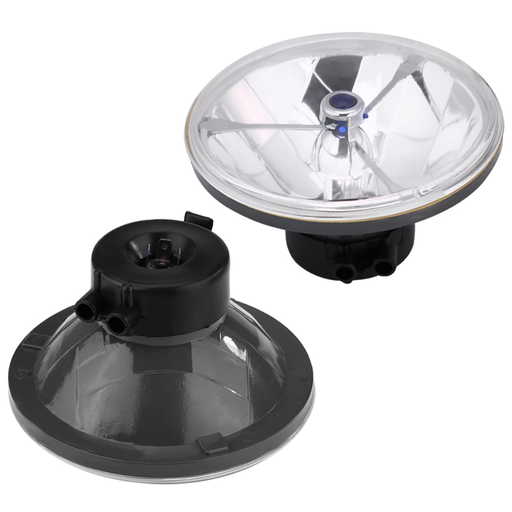 OTVIAP Pair of 7inch Blue Dot TriBar H4 Headlight Clear Lens for Ford Chevy Nova 55 56 57, Blue