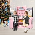 thumbnail image 5 of Pirecart Toddler Play Kitchen Corner Wooden Pretend Toys Playset with Realistic Lights & Sounds, Microwave Oven, Washer and Cooking Accessories, 5 of 8