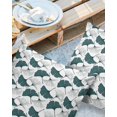 thumbnail image 2 of Pack of 2 Outdoor Pillow Covers, Spring Elegant Ginkgo Leaf Waterproof Square Throw Pillowcase Cushion Decorative Pillow Covers for Couch Patio Tent, 16x16 in, 2 of 6