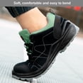 thumbnail image 2 of Safety Shoes Men's Lightweight Anti-Smashing Work Shoes Comfortable Steel Toe Work Trainers Breathable Fashion 5.5-10.5, 2 of 7