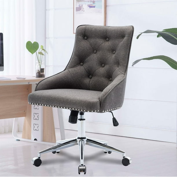 Vanity Chair with Wheels, Ergonomic Desk Chair Vanity Chair with Wheels ...