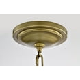 thumbnail image 3 of Nuvo Lighting Lafayette 3 Light Pendant - 18 Inches - Gray Finish with Natural Brass Accents and White Opal Glass, 3 of 17