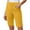 Yellow, variant on Olyvenn Capris for Women Knee Length Stretch Workout Pants Casual Elastic Waist Summer Hiking Bermuda Shorts with Pockets Hot Pink S