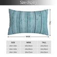 thumbnail image 2 of KLL Turquoise Wooden1 Pillow Covers Envelope Closure,Super Soft and Cozy Fuzzy Fleece Pillow Case Cover 20"x30", 2 of 5