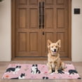 thumbnail image 4 of Border Collie Dogs with Pioneer Flower Door Rugs,Washable Non Slip Door Mats Indoor,Decorative Door Mats,Entry Mat Indoor for Entrance,Bedroom,Kitchen,Bathroom,16"x47", 4 of 6