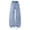 A Blue, variant on Kids Pink Bow Embroidery Straight Wide Leg Jeans High Elastic Waist Washed Denim Casual Pants for Girls