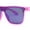 Pink - Blue Mirror, variant on Polarized Pop Color Mirror Shield Horn Rim Oversize Sunglasses Green - Fuchsia Mirror