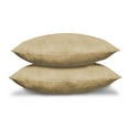 thumbnail image 3 of Pack of 2 Solid Faux Suede Soft Decorative Square Throw Pillow Covers for Sofa Living Room and Bedroom (22 x 22, Beige), 3 of 4