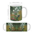 thumbnail image 4 of WIRESTER 11 Oz Ceramic Tea Cup Coffee Mug, Gustav Klimt Flower Garden, 4 of 7