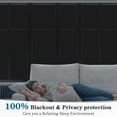 thumbnail image 2 of Blackout Window Film Completely Light Blocking Privacy Window Film Room Darkening Frosted Tint Films for Day Sleep, Non Adhesive Static Cling Films DT-C009 (11.8x78.7Inch), 2 of 7