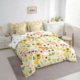 thumbnail image 3 of Feelyou Horse Pig Sheep Bedding Comforter Set 7pcs, Rustic Flower King Bedding Sets, 3 of 8
