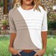 thumbnail image 1 of mfyjkho Tops Casuales Para Mujer, Camiseta De Moda Para Mujer Con Cuello Redondo Arrugado, Manga 3/4, Corte Holgado Y Mangas Cortas Tops Para Hacer Ejercicio Xl, 1 of 7