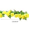 thumbnail image 5 of Mdesiwst Artificial Fake Silk Rose Flower Ivy Hanging Garland Home Decor, 5 of 6