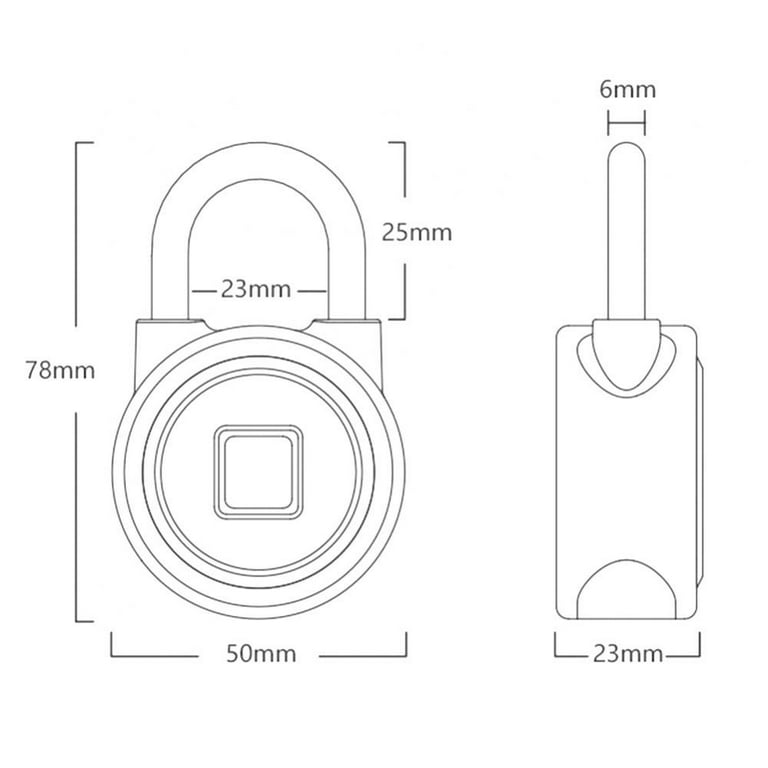 Thumbprint bike lock cheap