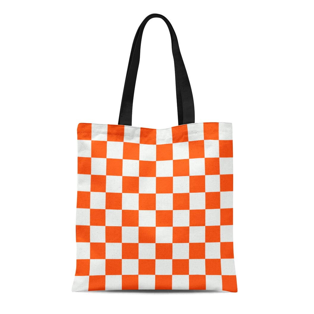 Checkered Pattern: Black & White Tote Bag