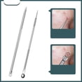 thumbnail image 4 of Professional Stainless Steel Blackhead Remover Kit - 4 Piece Pimple Extractor Tool Set for Acne Treatment, 4 of 7