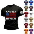 thumbnail image 5 of Men's USA 250th Anniversary Shirt 1776-2026 Patriotic American Flag 250 Years Graphic T-Shirt, 5 of 5