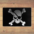 thumbnail image 5 of XMXY Jolly Roger Blindfold Skull Area Rugs Doormat Outdoor Entrance , Facecloth Non-slip Floor Mat Rug for Living Room Kitchen Sink Area Indoor 36"x24", 5 of 9