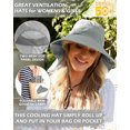 thumbnail image 2 of Sun Blocker Adventure hat UPF 50+ rated Outdoor hat Wide brim with Back flap, 2 of 6