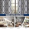 thumbnail image 7 of DriftAway Mason Geometric Trellis Pattern Thermal Insulated Blackout Grommet Window Curtains 2 Panels Each 52 Inch by 96 Inch Navy, 7 of 7