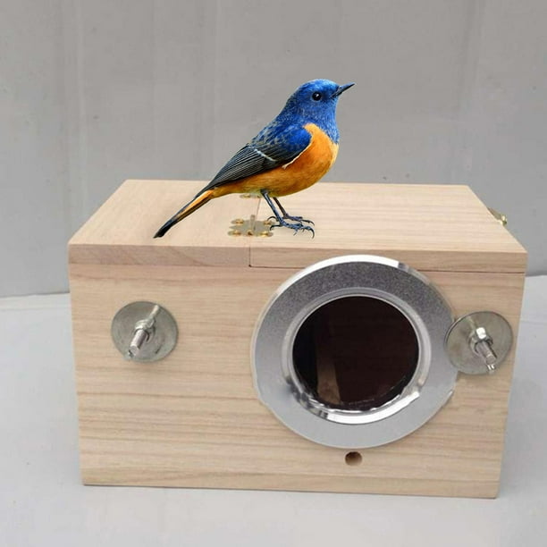 Wooden Bird Breeding Nest Box Nesting Boxes Parakeet Cage Budgie