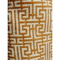 thumbnail image 3 of Plutus Crossroad Orange and Ivory Handmade Luxury Pillow - Double sided 22" x 22", 3 of 3