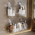 thumbnail image 7 of OIUR No-Drilling Corner Shower Caddy Suction Cup Holder with Hook Strong Load-bearing Easy to Install Removable Basket Storage Shelf, 7 of 7