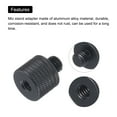 thumbnail image 4 of Uxcell 8Pcs Mic Stand Adapter 1/4 Female to M8 Male Camera Screw Thread Adapter for Microphone Tripod Stand Black, 4 of 5