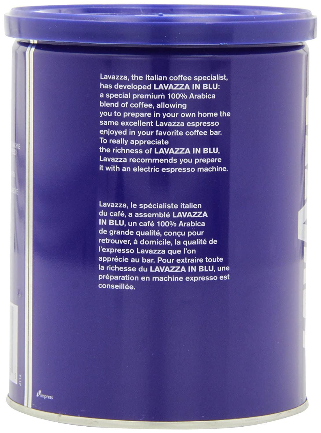 Lavazza InBlu Ground Espresso 8.8 Ounce Can Walmart