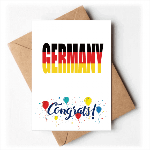 Allemagne Pays Drapeau Nom Cartes de Mariage Félicitations Enveloppes de Voeux