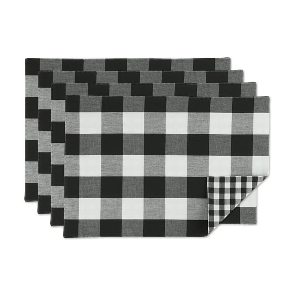 Black And White Checkered Placemats