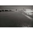 thumbnail image 2 of Geyman, Vitaly 24x17 White Modern Wood Framed Museum Art Print Titled - Seashore Serenity III BW, 2 of 4