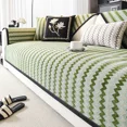 thumbnail image 3 of Luxury Non-slip Sofas Towel Couch Cover Wavy Line Sofa Seat Pad Furniture Protection Covers Chenille Sofa Covers for Living Room (Coffee,90x90cm 1pcs), 3 of 6