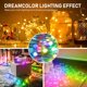 thumbnail image 5 of Cadena de luces LED inteligentes para dormitorio que funcionan con Google Home, luces de hadas musicales, control remoto por aplicación, múltiples modos, luces parpadeantes de cobre para el, 5 of 6