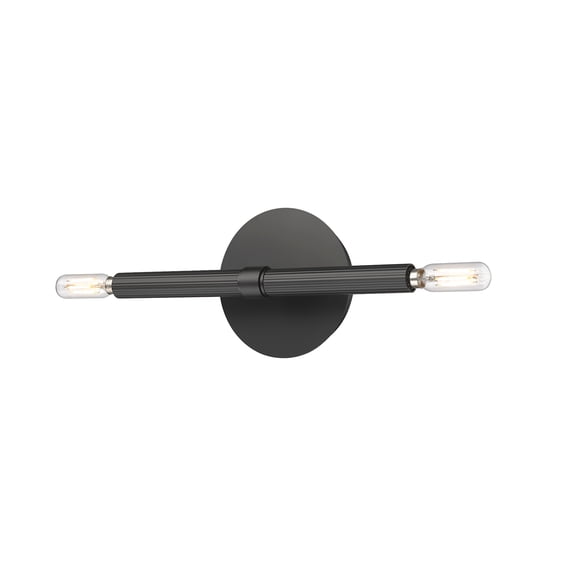Millennium Lighting 25702-MB Skyva 2 Light 6" Tall Wall Sconce - Black