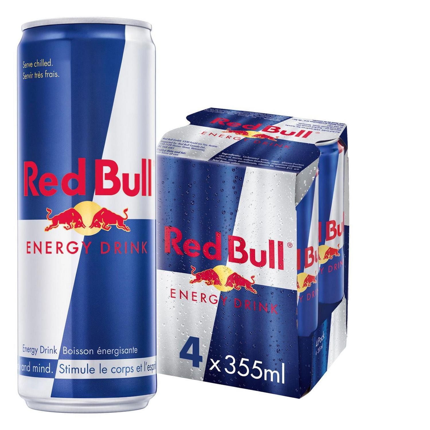 Red Bull Energy Drink, 355 ml (4 pack), 4 x 355 mL