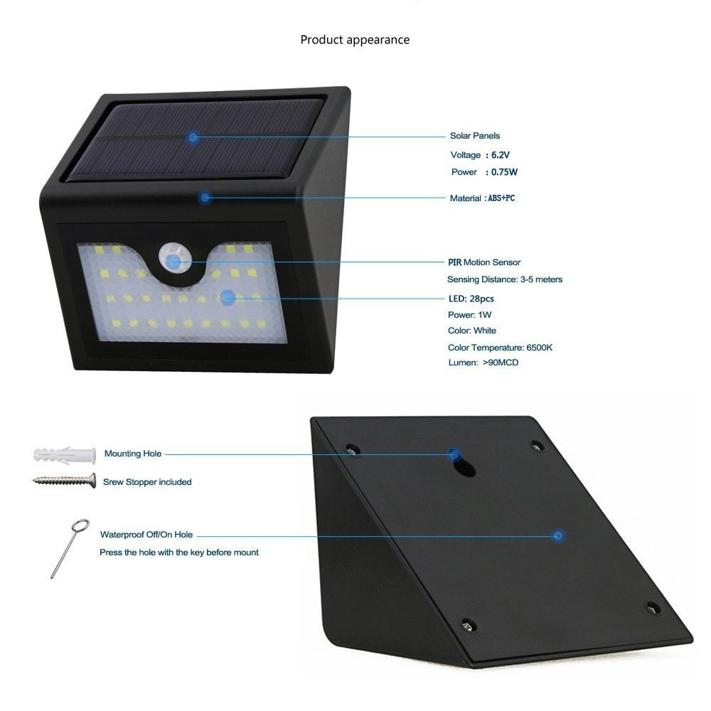 Ktaxon 28 Led Solar Motion Sensor Lights Wireless Waterproof Garden Ktaxon 28 Led Solar Motion Sensor Lights Wireless Waterproof Garden Security Light Outdoor Wall For Yard Driveway And Park