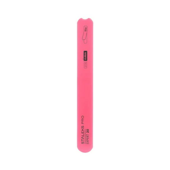 Beveled plastic nail file, straight (base) EXPERT 20- SPBE-20