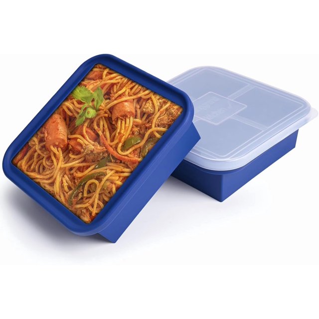 Cup Silicone Freezer Tray with Lid Make Perfect Cup Portions Easy Release Molds for Food Storage & Freeze Soup Broth Stew or Sauce