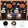 thumbnail image 4 of Gothic Skull and Spider Web Garage Door Decoration - 13x6ft Large Outdoor Polyester Horror Theme Backdrop, 4 of 5