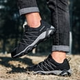 thumbnail image 5 of Men's Cross Webbing Mesh Trekking Shoes Lightweight Non Slip Rugged Outdoor Walking Sneakers, 5 of 8