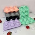 thumbnail image 4 of Ice Ball Mold Food Grade Silicone Funnel-free Easy Demoulding Summer Whiskey Ice Ball Ice Square Mold Artifact Pink, 4 of 5