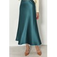 thumbnail image 3 of Falda PRETTYGARDEN 2025 Otoño Midi Cintura Alta Azul Lago Talle L, 3 of 7
