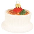 thumbnail image 2 of Creme Brulee Polish Glass Christmas Tree Ornament Food Dessert Decoration Cream, 2 of 3