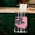 thumbnail image 5 of PEIBang Valentines Day Kitchen Towels,Pink Valentine Dish Towels with Love Heart Patterns,Valentine Hand Towels for Indoor Home Kitchen Decor, 5 of 6
