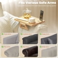 thumbnail image 4 of HOMCOM Couch Arm Tray with 360° Rotating Phone Holder, Clip-On Couch Tray, 4 of 10