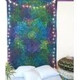 thumbnail image 3 of Gypsie Blu Mandala Twin Hippie Wall Tapestry Boho Wall Hanging Beach Bedspread Living Room Decor Bedsheet Tapestries, 3 of 3