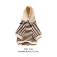 thumbnail image 4 of Youkk Pet Clothes For Dogs Apposite Size Comfortable And Convenient Warm Khaki stripe XS 1Set, 4 of 6