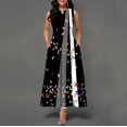 thumbnail image 1 of Mujeres nuevo suelto Floral Vintage agujero volantes Befree vestido grande grande grande verano Camis fiesta elegante Maxi vestidos Tan Jianjun unisex, 1 of 2